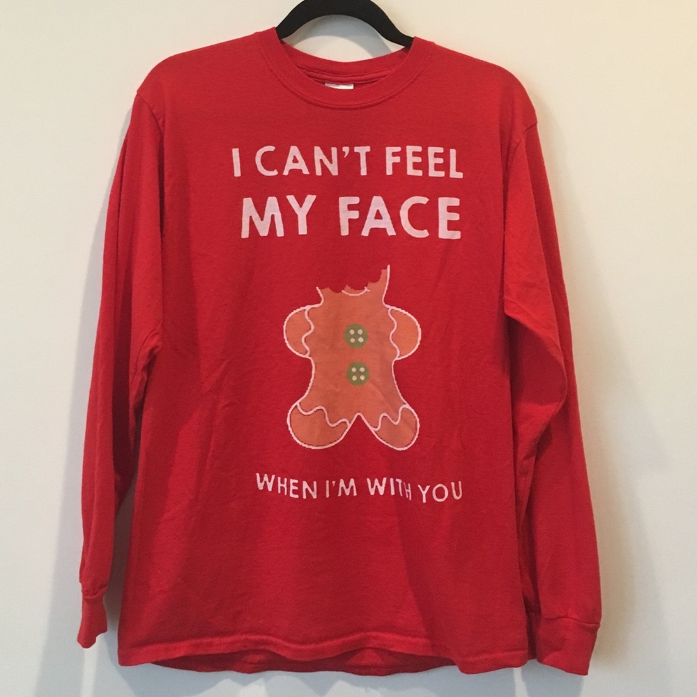 Gingerbread Man Long Sleeve Holiday Tee